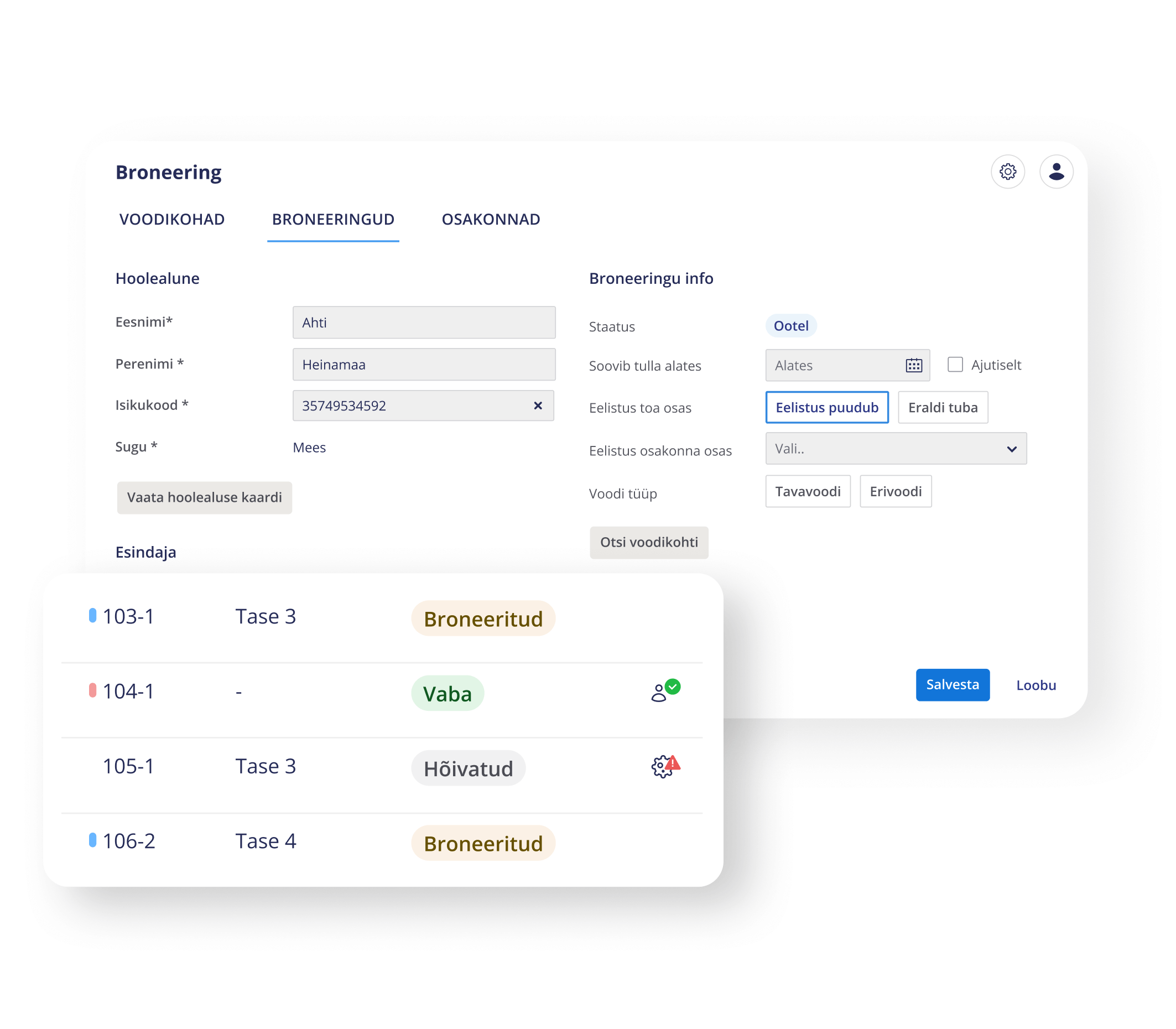 Features, for nursing homes 1