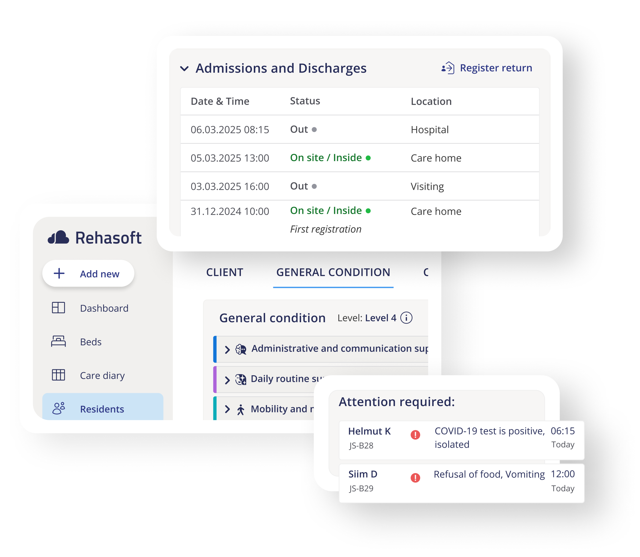 Features, for nursing homes 2
